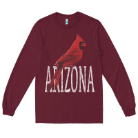 Burgundy black vintage cardinal red bird arizona az gifts premium t shirt Long Sleeve Tee - linhVisuals