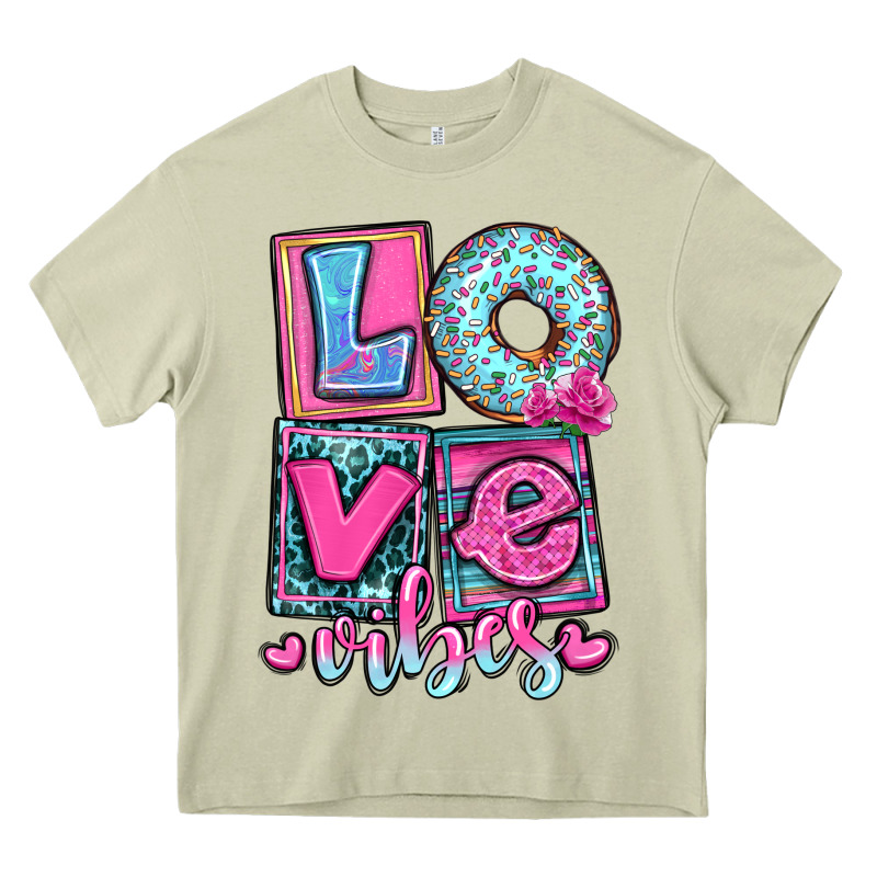 Love Vibes Heavy Core Tee by OliviaCreatesArt | Teevron