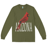Army Green black vintage cardinal red bird arizona az gifts premium t shirt Long Sleeve Tee - linhVisuals