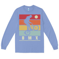 Colony Blue bmx vintage bike fans kids gift boys bmx pullover hoodie Long Sleeve Tee - linhVisuals