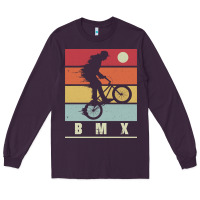 Plum bmx vintage bike fans kids gift boys bmx pullover hoodie Long Sleeve Tee - linhVisuals
