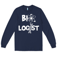 Navy biologist   funny biology student cell science chemistry dna t shirt Long Sleeve Tee - linhVisuals