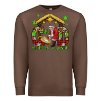 Chestnut with god all things are possible santa baby jesus Premium Sweatshirt - Jasminsmagicworld