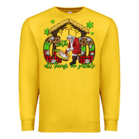Lemon with god all things are possible santa baby jesus Premium Sweatshirt - Jasminsmagicworld