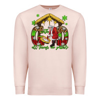 Pale Pink with god all things are possible santa baby jesus Premium Sweatshirt - Jasminsmagicworld