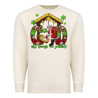 Sandshell with god all things are possible santa baby jesus Premium Sweatshirt - Jasminsmagicworld