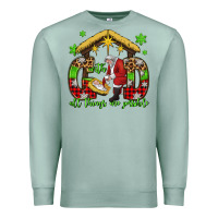 Seafoam with god all things are possible santa baby jesus Premium Sweatshirt - Jasminsmagicworld