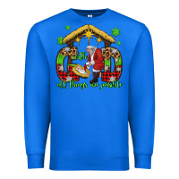 True Royal with god all things are possible santa baby jesus Premium Sweatshirt - Jasminsmagicworld