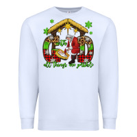 White with god all things are possible santa baby jesus Premium Sweatshirt - Jasminsmagicworld