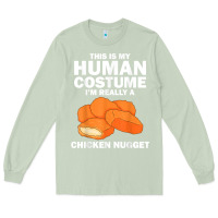 Matcha funny chicken nugget costume for kids fashion nugget foodie t shirt Long Sleeve Tee - linhVisuals