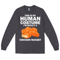 Smoke funny chicken nugget costume for kids fashion nugget foodie t shirt Long Sleeve Tee - linhVisuals