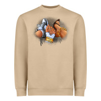 Mushroom Sneaker and heel afro woman Heavyweight Sweatshirt - RanaPortraitStore