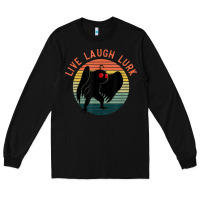 Black mothman live laugh lurk Long Sleeve Tee - linhVisuals