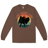 Chestnut mothman live laugh lurk Long Sleeve Tee - linhVisuals