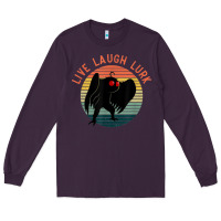 Plum mothman live laugh lurk Long Sleeve Tee - linhVisuals