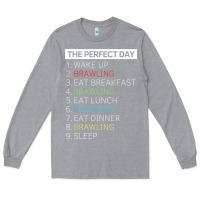 Heather Grey brawl shirt brawling gamer gaming t shirt Long Sleeve Tee - linhVisuals