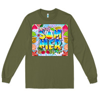 Army Green summer time Long Sleeve Tee - CowhideDigitalArt
