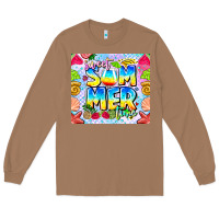 Toasted Coconut summer time Long Sleeve Tee - CowhideDigitalArt