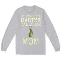 Moon Dust my favorite marine calls me mom Long Sleeve Tee - linhVisuals