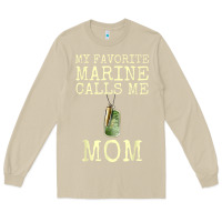 Mushroom my favorite marine calls me mom Long Sleeve Tee - linhVisuals