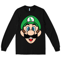 Black luigi Long Sleeve Tee - linhVisuals