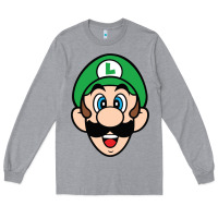 Heather Grey luigi Long Sleeve Tee - linhVisuals