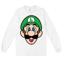 White luigi Long Sleeve Tee - linhVisuals