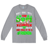 Heather Grey funny weed pot lover roll joint friend smoking marijuana tank top Long Sleeve Tee - linhVisuals