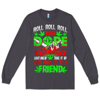 Smoke funny weed pot lover roll joint friend smoking marijuana tank top Long Sleeve Tee - linhVisuals