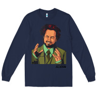 Navy ancient aliens giorgio tank top Long Sleeve Tee - linhVisuals