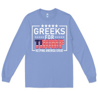 Colony Blue greeks for trump conservative gift trump 2020 re election t shirt Long Sleeve Tee - linhVisuals