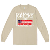 Mushroom greeks for trump conservative gift trump 2020 re election t shirt Long Sleeve Tee - linhVisuals