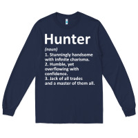 Navy hunter definition personalized name funny birthday gift idea t shirt Long Sleeve Tee - linhVisuals