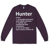 Plum hunter definition personalized name funny birthday gift idea t shirt Long Sleeve Tee - linhVisuals