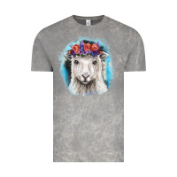 Cloud Rock Sunflower Sheep With Background Vintage Tee - RanaPortraitStore