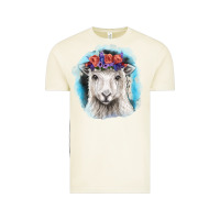 Vintage Arctic Sunflower Sheep With Background Vintage Tee - RanaPortraitStore