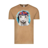Vintage Camel Sunflower Sheep With Background Vintage Tee - RanaPortraitStore