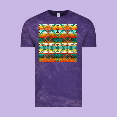 Native American Aztec Seamless Pattern 1 Vintage Tee Designed By Bundleandbundleshop