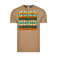 Vintage Coffee native american aztec seamless pattern 1 Vintage Tee - BundleAndBundleShop