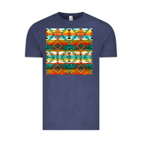 Vintage Denim native american aztec seamless pattern 1 Vintage Tee - BundleAndBundleShop