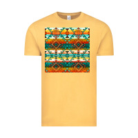 Vintage Mustard native american aztec seamless pattern 1 Vintage Tee - BundleAndBundleShop