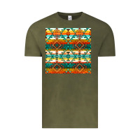 Vintage Olive native american aztec seamless pattern 1 Vintage Tee - BundleAndBundleShop