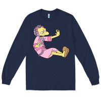 Navy moe Long Sleeve Tee - linhVisuals