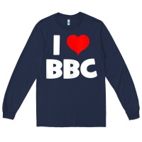 Navy i love bbc tank top Long Sleeve Tee - linhVisuals