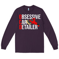 Plum funny obessive car detailer for car detailing t shirt Long Sleeve Tee - linhVisuals