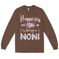 Chestnut happiness is being a noni ever women floral decor Long Sleeve Tee - linhVisuals