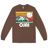 Chestnut ojai california mountains & sun retro 80s graphic Long Sleeve Tee - linhVisuals