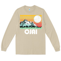 Mushroom ojai california mountains & sun retro 80s graphic Long Sleeve Tee - linhVisuals