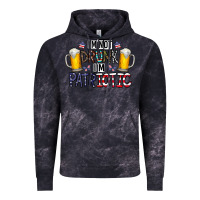 Cloud Black I'm Not Drunk I'm Patriotic Vintage Hoodie - CowhideDigitalArt