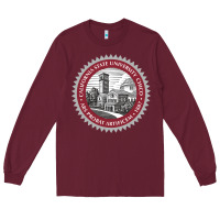 Burgundy csu chico seal Long Sleeve Tee - linhVisuals